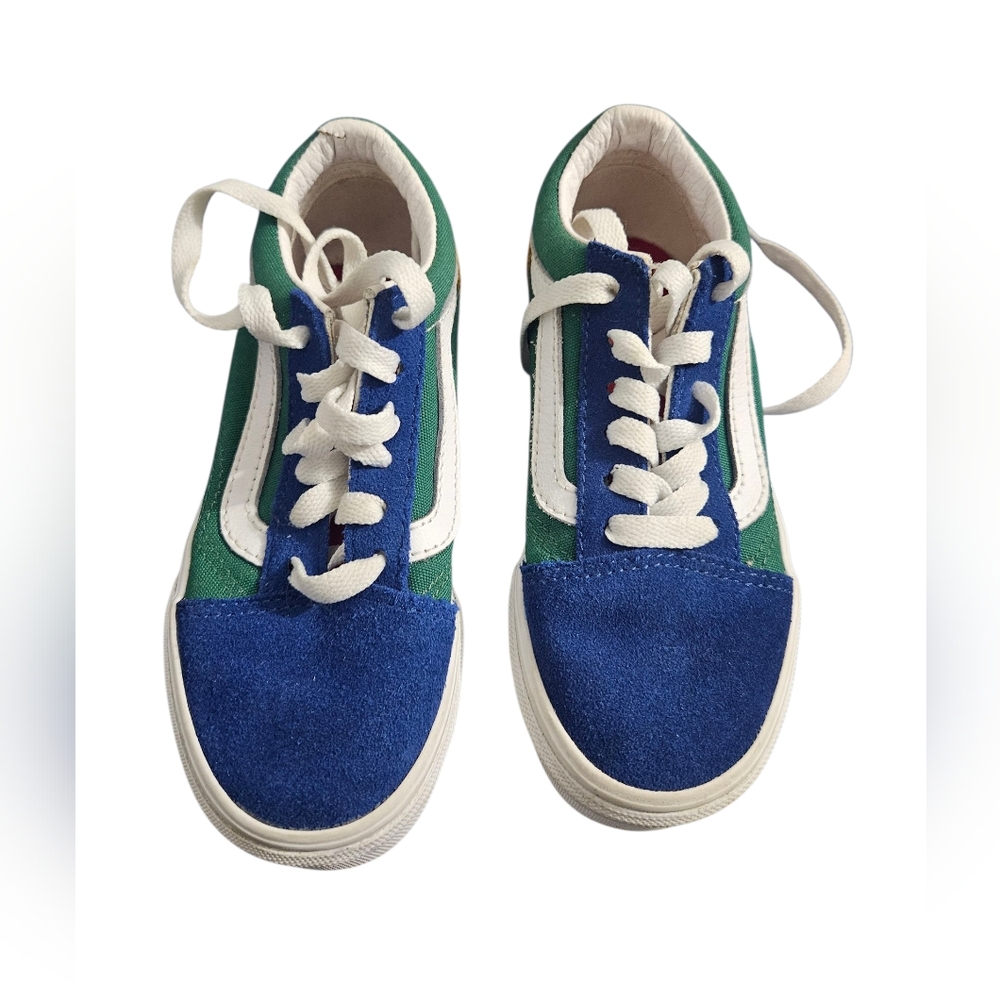 Vans Kids Sneakers in Blue, Green, and Yellow - Picture 2 of 4